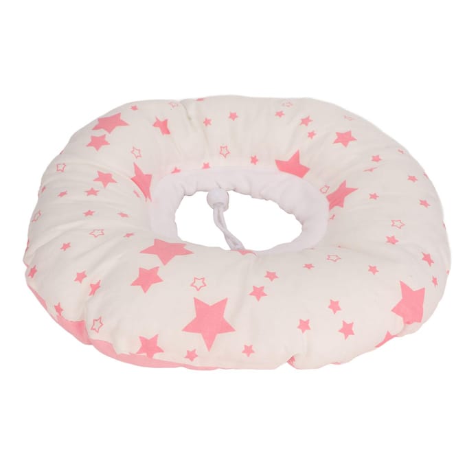 Piercing Oorkussen Donutvorm Ondersteuning Hoofd Roze Veerkrachtig Katoen Oorbeschermer Kussen pink