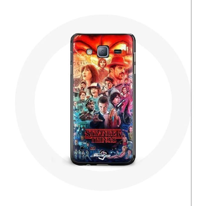 Coque pour Samsung Galaxy A3 Stranger Things Teaser Saison 4 Affiche Personnages Art