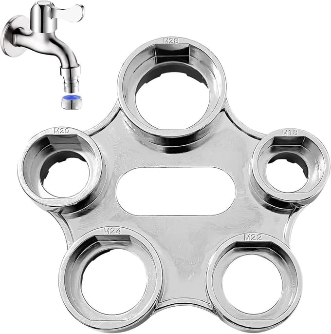 Dailygoods - 10-in-1 Kraanaansluiting Tool - Multifunctionele Aerator Verwijder Tool