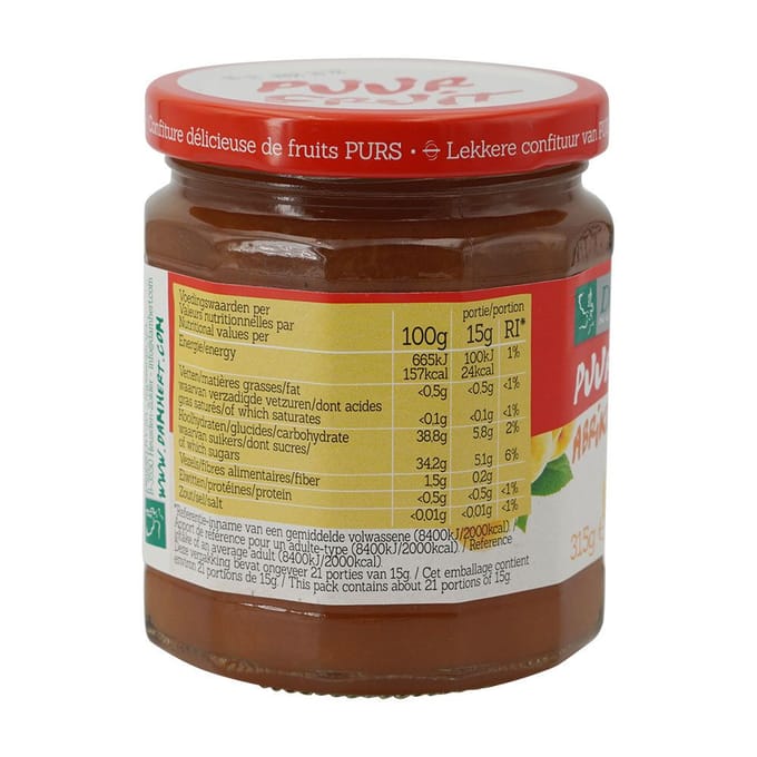Damhert Puur Fruit Confituur Abrikozen 315 Overige