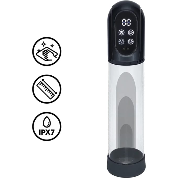 Engage - Automatic Waterproof Penis Pump and Masturbator - Gun Metal