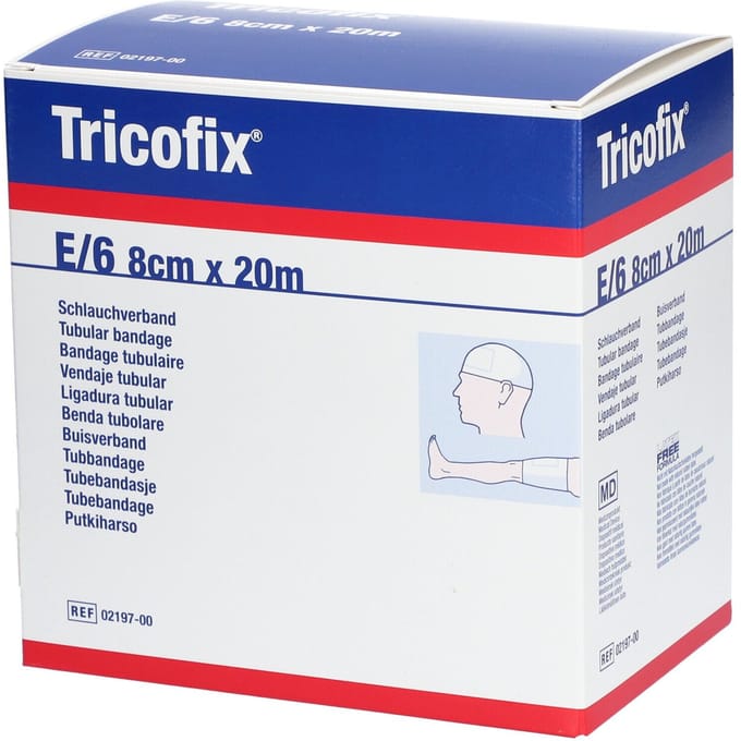 Tricofix Katoenen Buisverband E/6 20mx8cm 1 Verband