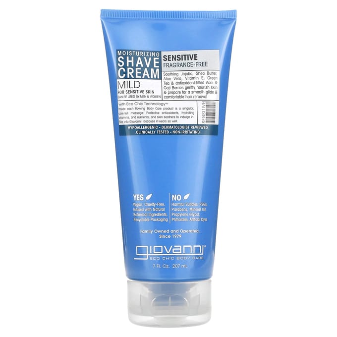 Giovanni Cosmetics - Moisturizing Shave Cream Sensitive - 207ml