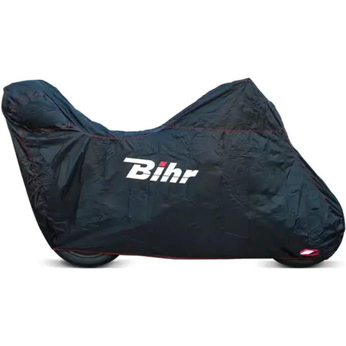 Motorrainhoes met topkoffer en hoge kuip Bihr