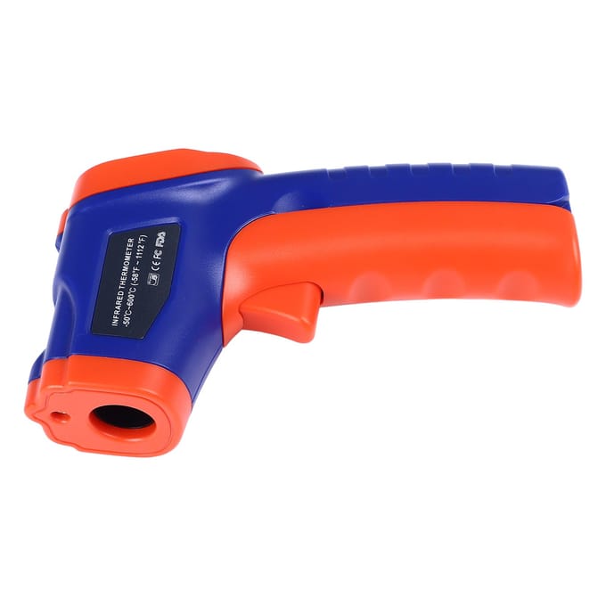 Infraroodthermometer Snelle Reactie Handheld Temperatuurmeetpistool voor Koken Pizzaoven BBQ red