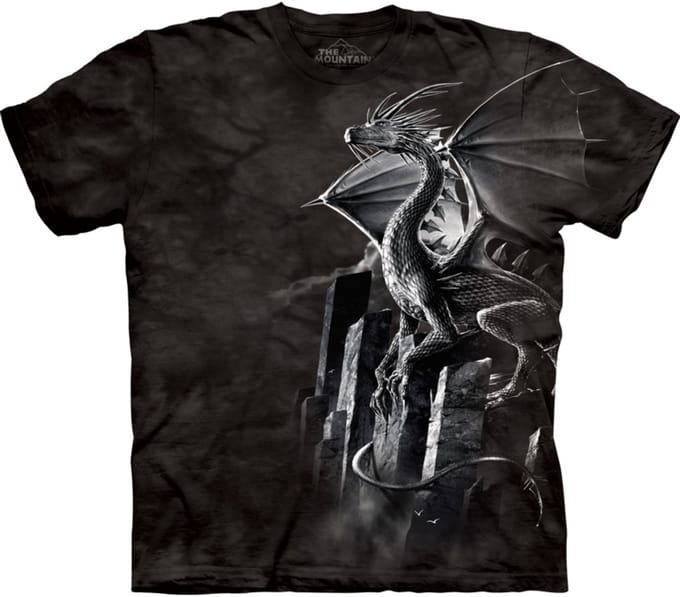 T-shirt Silver-Dragon S