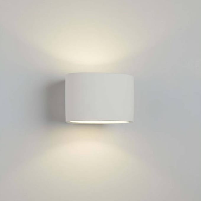 Searchlight Gips-wandlamp 8721 up/down in ovale vorm