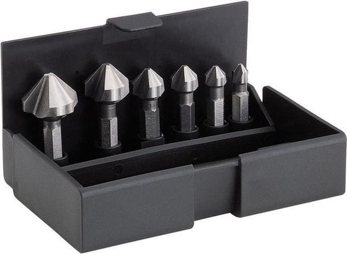 "Volkel Set HSS 1/4"" verzinkfrees"