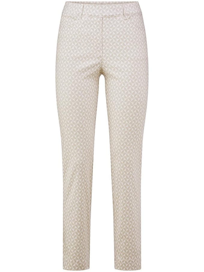 Slim Fit-7/8-broek Van Peter Hahn beige