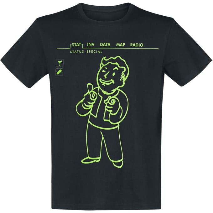 Fallout Charisma +10 Heren T-shirt - zwart - XXL