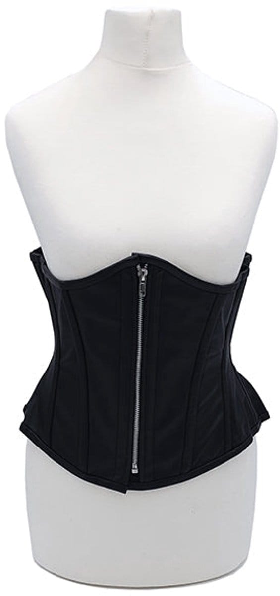 Rouge - Lederen Corset - Maat L-XL - Zwart