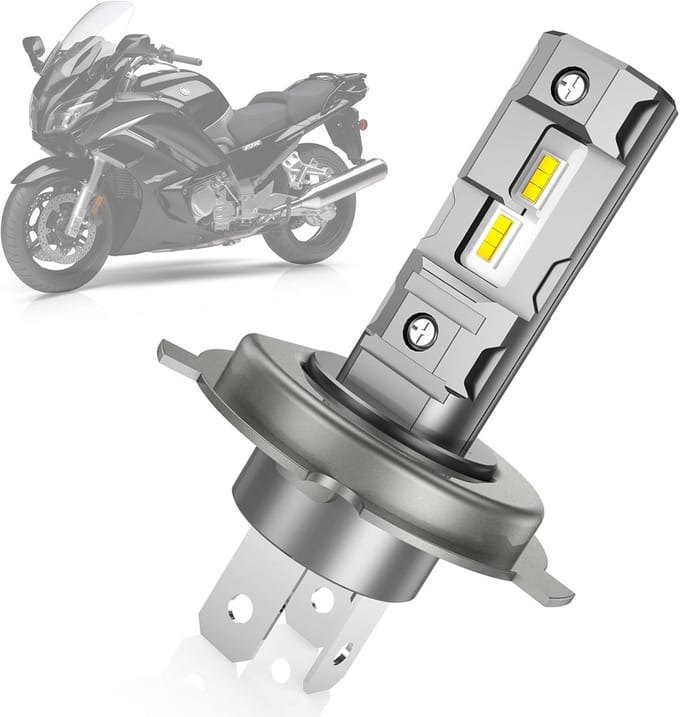 Krachtige H4 LED Koplampvervanger voor Motor en Auto - 6500K Wit Licht