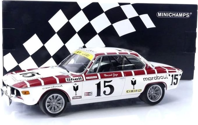 BMW 2800 CS Racing Team Marabout #15 24h Spa 1972 - 1:18 - Minichamps