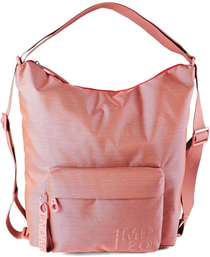 MANDARINA DUCK rugzak MD20 Hobo / Backpack Pecan Nut lichtrood