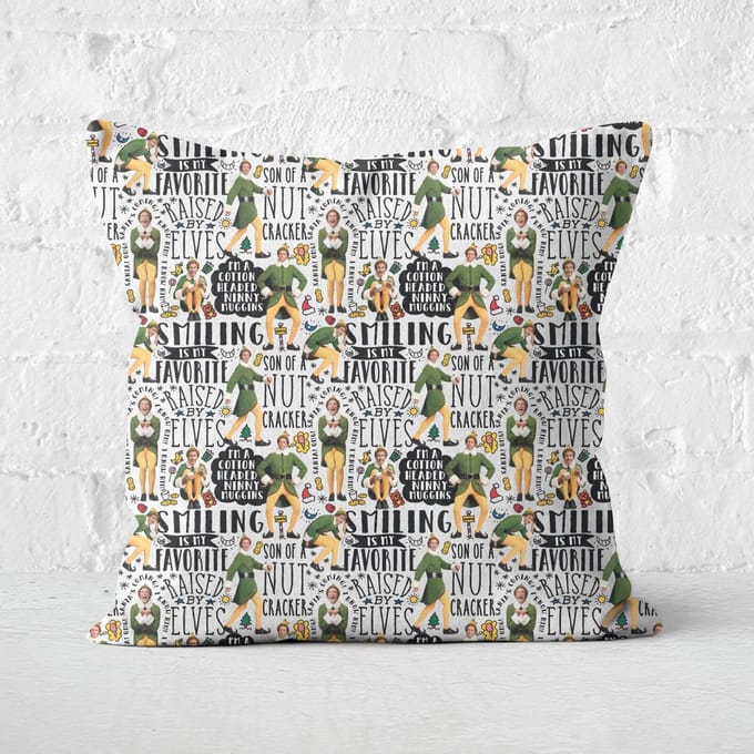 Elf Quotes Square Cushion - 40x40cm - Soft Touch