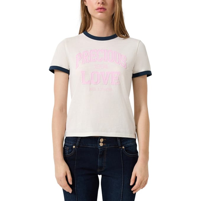 s.Oliver -qs T-shirts Offwhite Größe: M | Hemden Outlet | Damen | Weiß