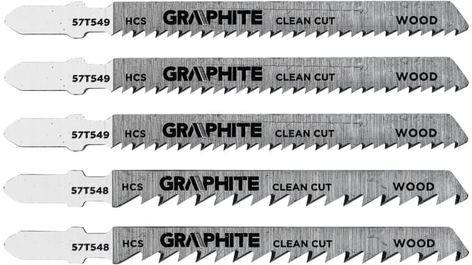 GRAPHITE - Zestaw Brzeszczotów - 6 TPI - 10 TPI - HCS