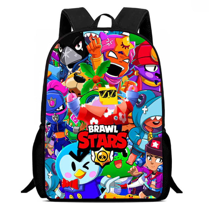 Brawl Stars Schooltas Hoge Definitie Print Multi-Functioneel Lichtgewicht Rugzak