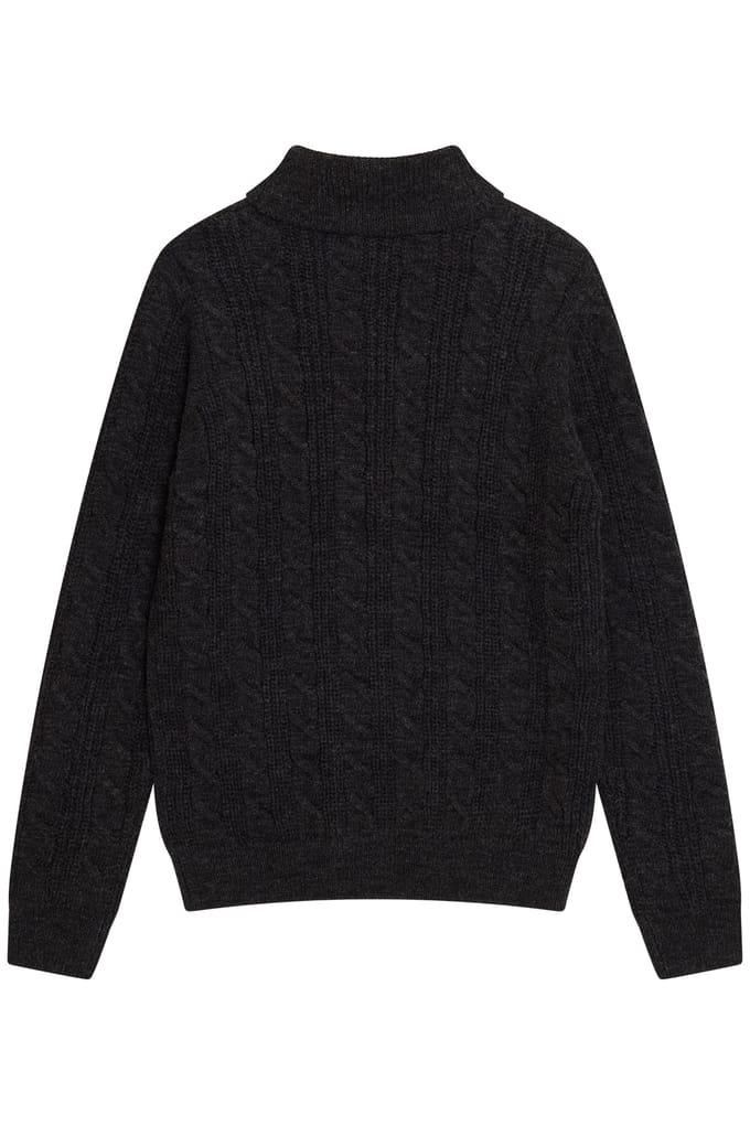 French Connection Roll Cable Charcoal Mel Taglia: M | Dolcevita Outlet | Uomo | Nero