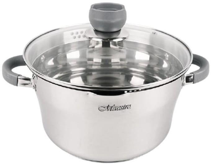 Maestro Kookpan met Zeefdeksel 1.7L RVS Inductie 16cm