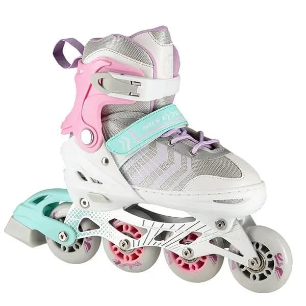 Nils Extreme NH18192 - 4-in-1 Rolschaatsen - Roze - Verstelbaar - ABEC 7