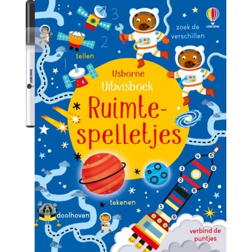 Ruimtespelletjes - Uitwisboek