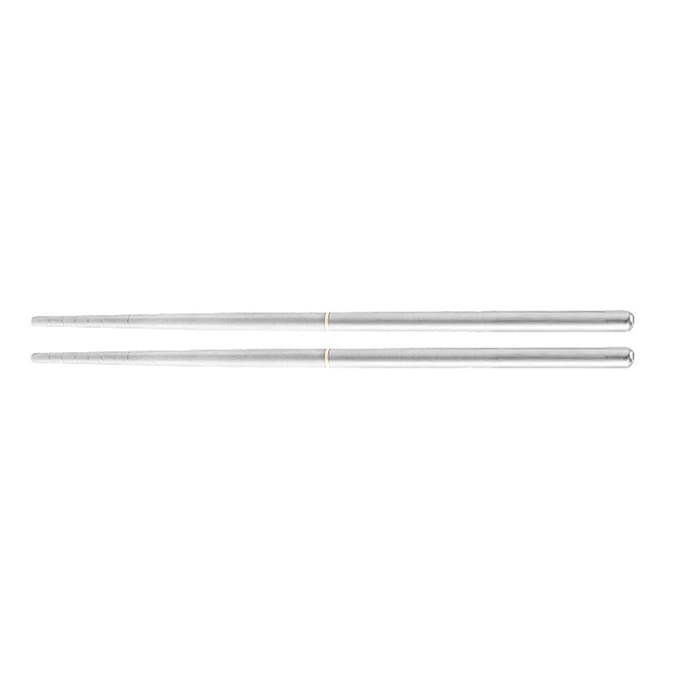 Titanium Eetstokjes Opvouwbaar Afneembaar Draagbaar Holle Eetstokjes Outdoor Kamperen Reizen Picknick white