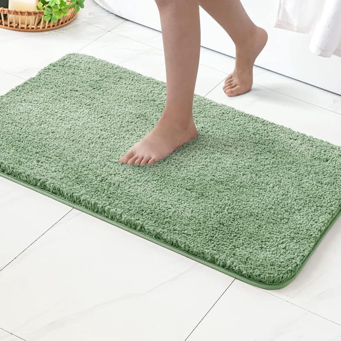 Zachte badkamer mat met antislip onderkant - Absorberend en wasbaar - 40x60 cm