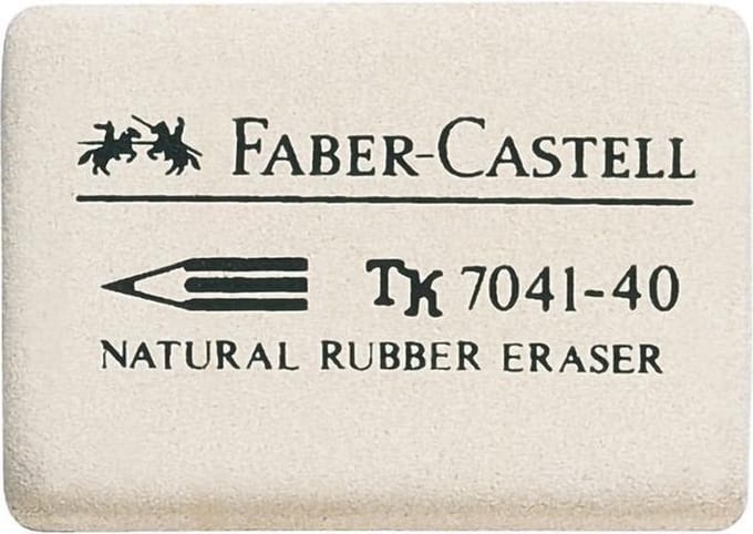 Faber-Castell - Rubbergum - Wit - 1 Stuk