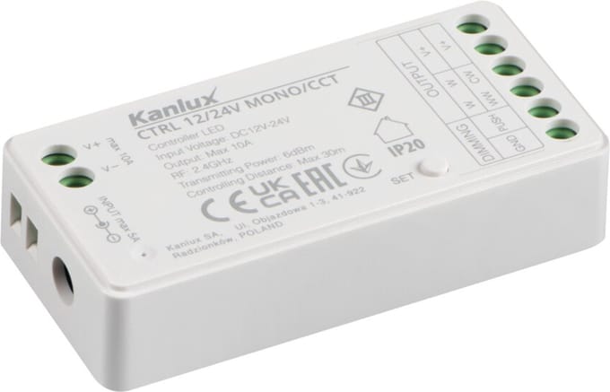 Controller voor CCT LED Strips 12/24V MONO - Kanlux