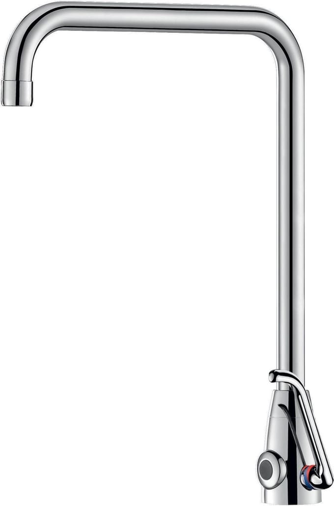 Delabie Tempomatic Mix Pro Wastafelmngkrn M3/8" 230/12V Draaib Uitloop