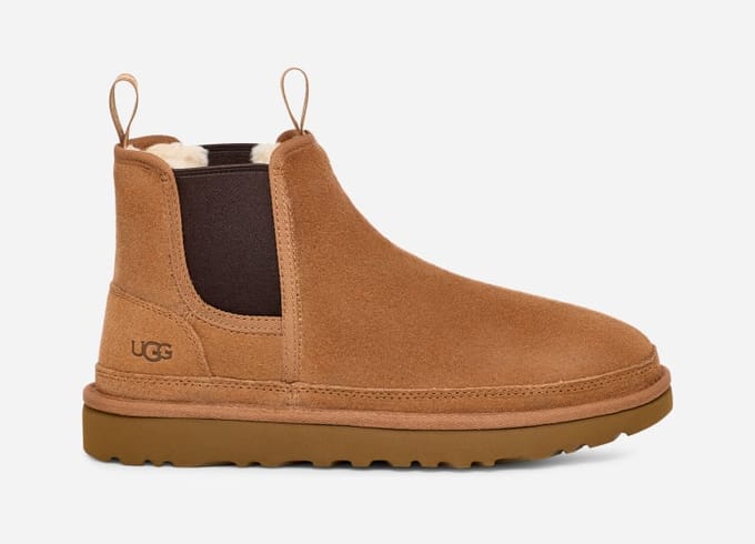 UGG® Neumel Chelsea for Men in Brown, Size 5, Suede/Polyester/Wool