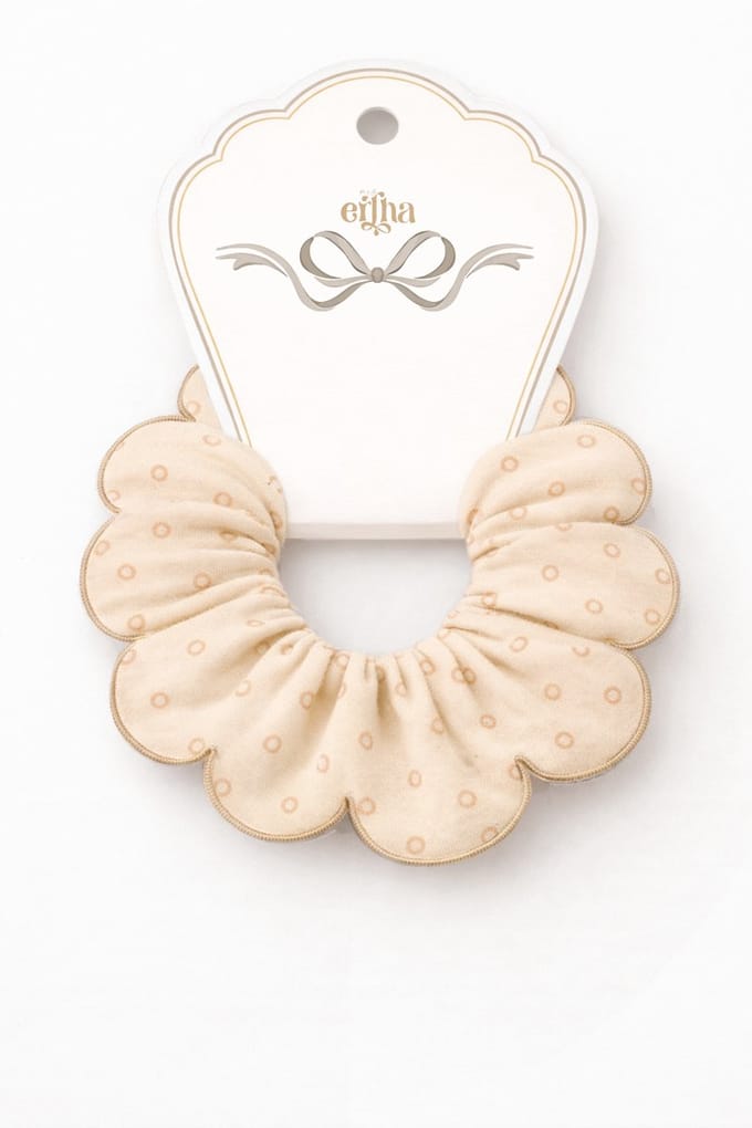 Mrs Ertha Scrunchies - Neutral Dots