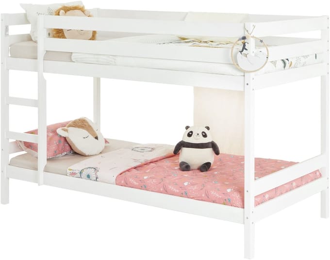 Stapelbed FELIX van massief hout - wit