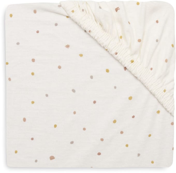 Jollein Hoeslaken Ledikant - 60x120cm - Jersey - Kangaroots - Dusty Dot
