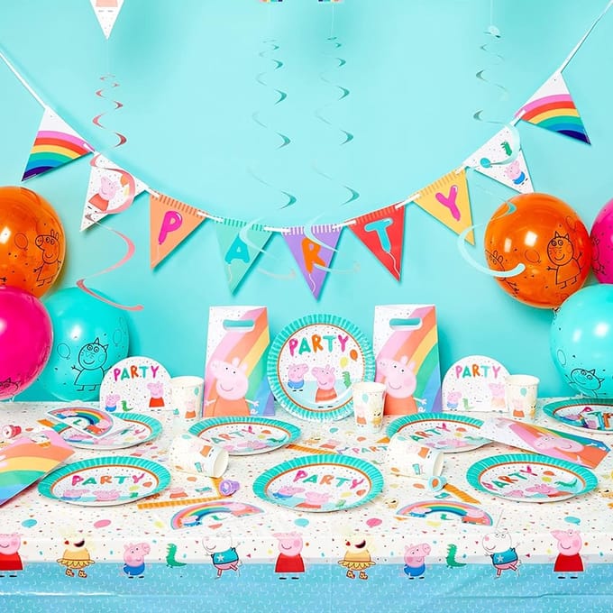 Amscan Peppa Pig Tafelkleed - PVC 120 x 180 cm - Kinderfeestje - 4+ jaar
