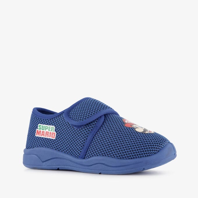 Super Mario kinder pantoffels blauw - Maat 28 - Sloffen