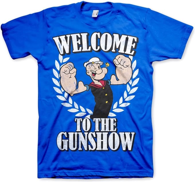 Popeye Welcome To The Gunshow T-shirt blauw