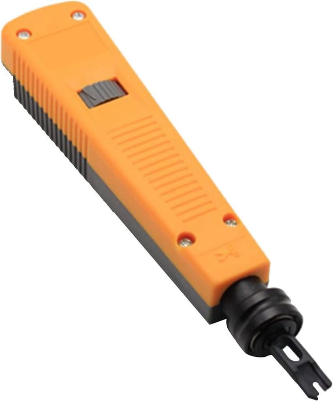 Netwerktang - Kabel Puncher - Netwerken Installeren - Ergonomisch Ontwerp - 18 cm - Grijs