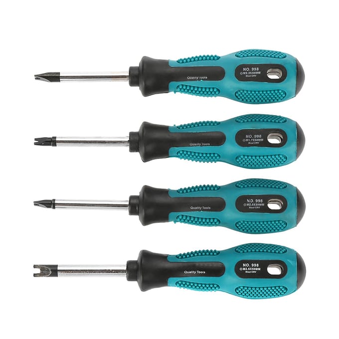 4 stuks U Vork Type Magnetische Schroevendraaier CRV Multifunctioneel Handgereedschap Schroevendraaierset black