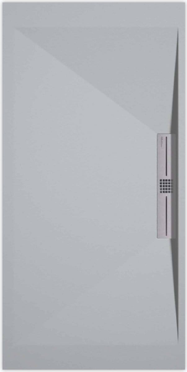 Sanifun douchebak Stone Side Gray 7035 Smooth 900 x 900 S