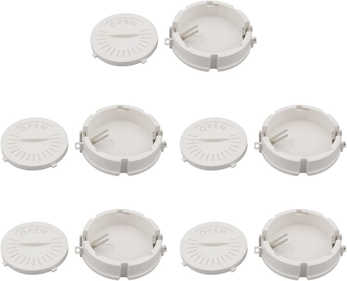 Batterij Houders - Muntcel Houder - Elektronica Reparatie - Met Deksel - 30x9mm - Wit