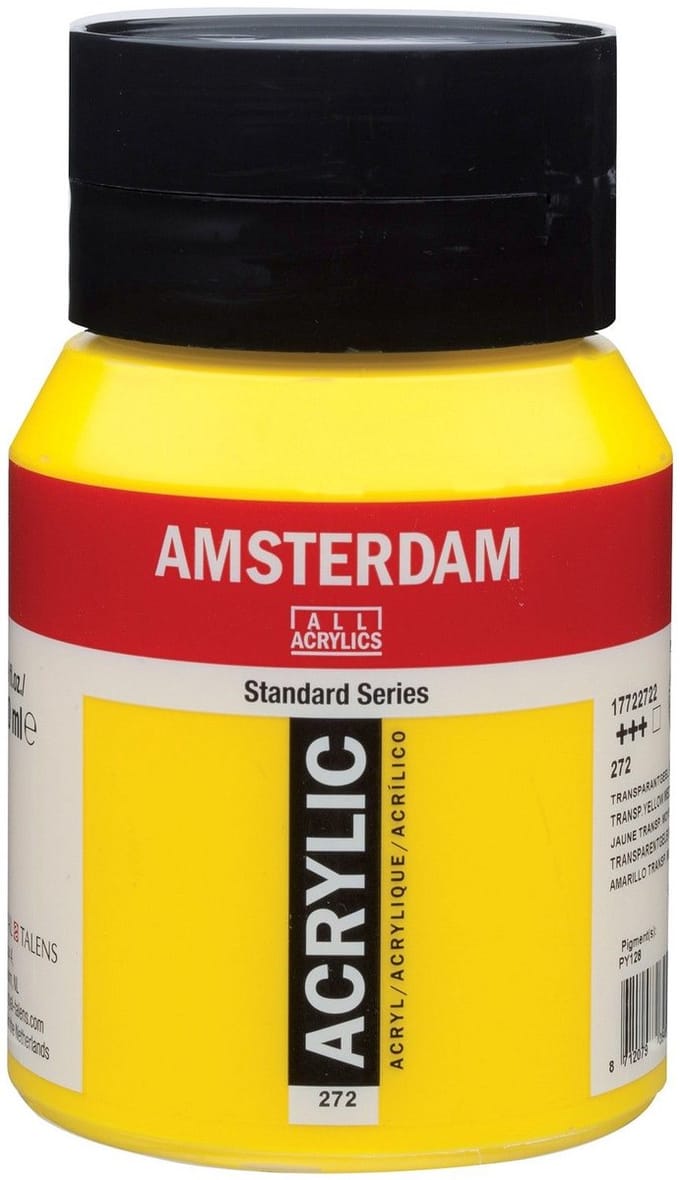 Amsterdam Standard Acrylverf 500ml 272 Transparantgeel Middel
