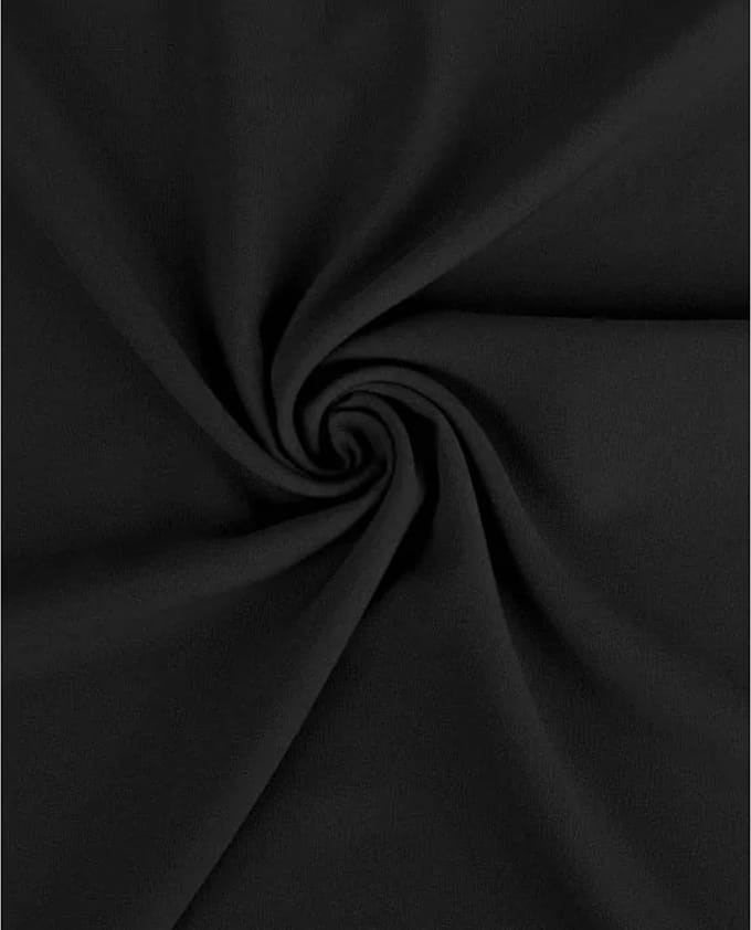 Texturé stof uni - Zwart 69 - 1 meter