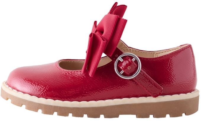 Next - Meisjes - Mary Jane-schoenen met dikke strik en brede pasvorm (G) - Rood