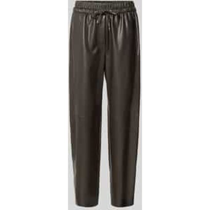 tapered fit broek in lederlook