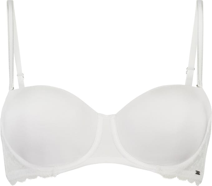 Hunkemöller Voorgevormde strapless beugel bh Angie Wit