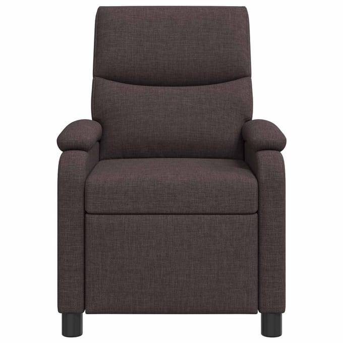 vidaXL - Recliner - Donkerbruin - Stof