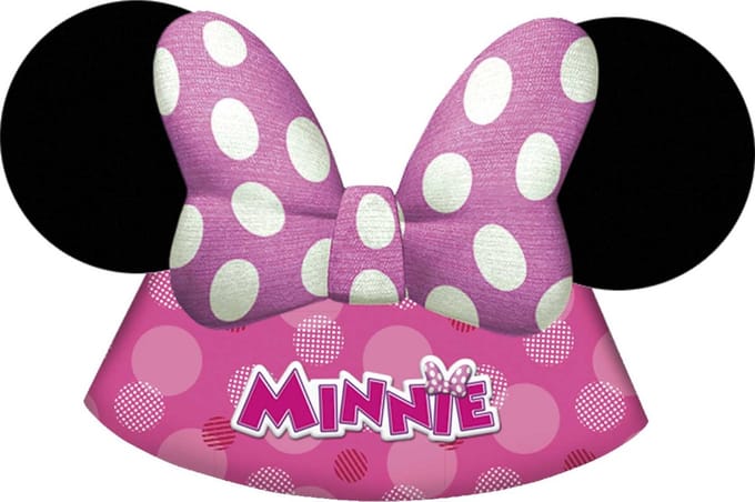 Vegaoo - 6 Minnie Bow-Toons feesthoedjes