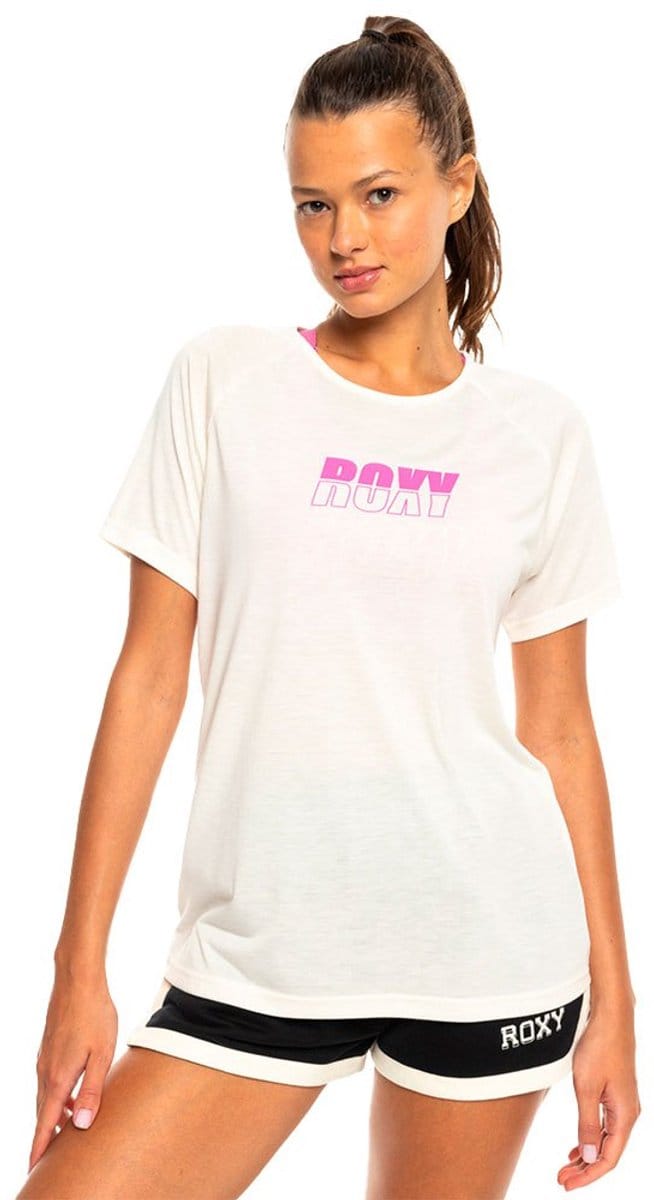 Roxy Evd Flow T-shirt Met Korte Mouwen Wit S Vrouw